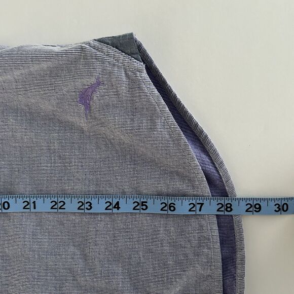 Tommy Bahama Mens Coastline Cord Shirt Sz M Corduroy Button Down Purple Lilac - Picture 8 of 11